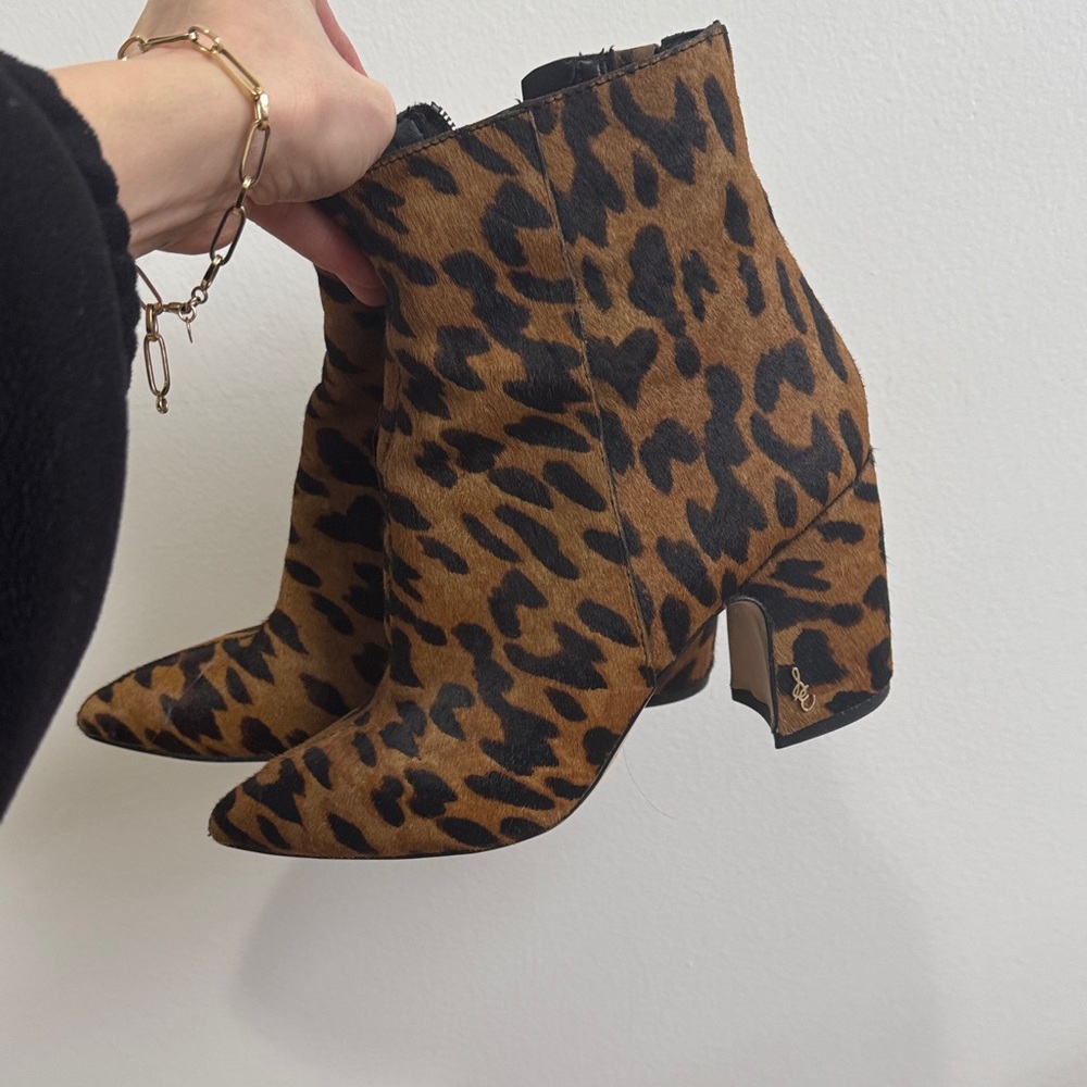 Sam Edelman Brown and Black Ankle Booties - Picture 6 of 6